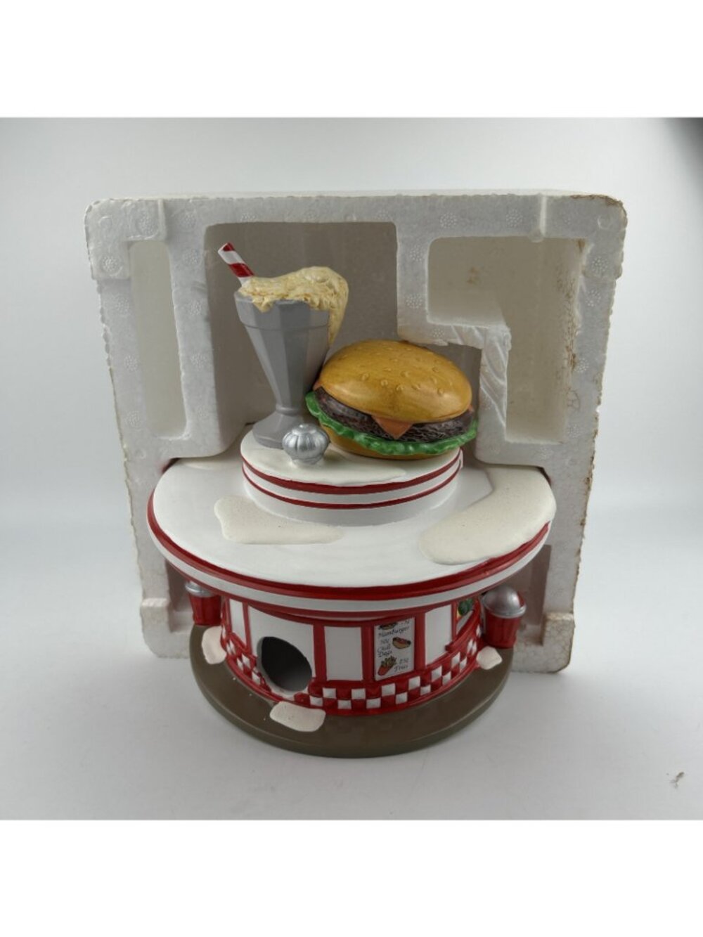 Department 56 The Original Snow Village Dinah's Drive-In No. 54470 Box READ - Picture 10 of 14
